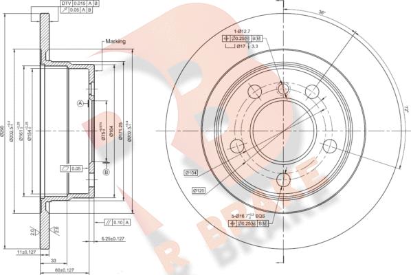 R Brake 78RBD24667 - Kočioni disk www.molydon.hr