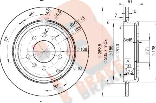 R Brake 78RBD24686 - Kočioni disk www.molydon.hr