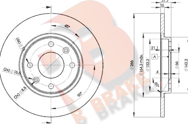 R Brake 78RBD24688 - Kočioni disk www.molydon.hr