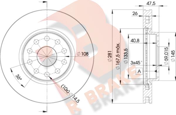 R Brake 78RBD24639 - Kočioni disk www.molydon.hr