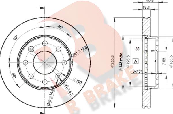 R Brake 78RBD24633 - Kočioni disk www.molydon.hr