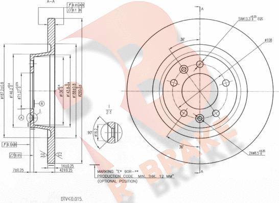 R Brake 78RBD24623 - Kočioni disk www.molydon.hr