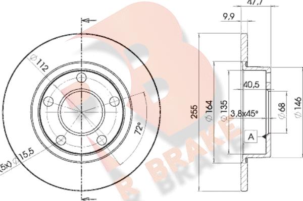 R Brake 78RBD24062 - Kočioni disk www.molydon.hr