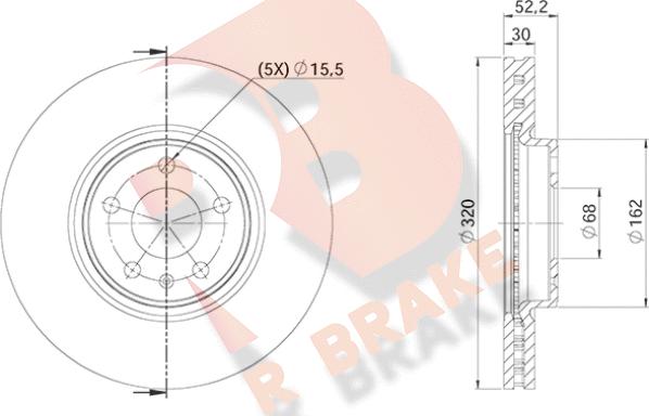 R Brake 78RBD24039 - Kočioni disk www.molydon.hr