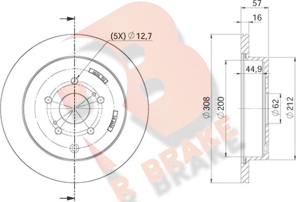 R Brake 78RBD24802 - Kočioni disk www.molydon.hr