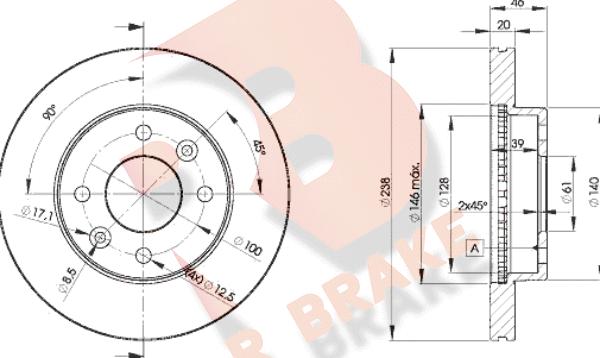 R Brake 78RBD24287 - Kočioni disk www.molydon.hr