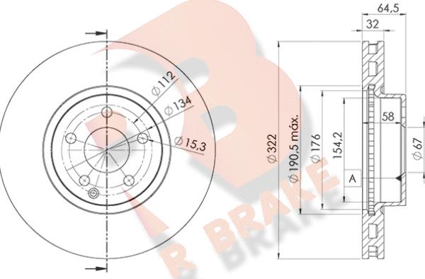 R Brake 78RBD25558 - Kočioni disk www.molydon.hr