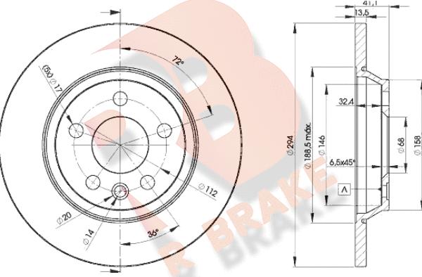 R Brake 78RBD25609 - Kočioni disk www.molydon.hr