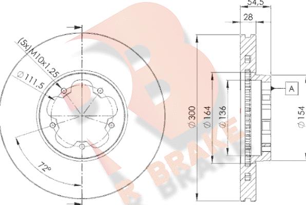 R Brake 78RBD25630 - Kočioni disk www.molydon.hr