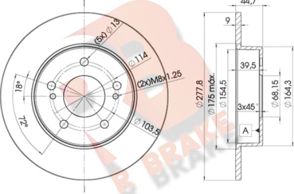 R Brake 78RBD25059 - Kočioni disk www.molydon.hr