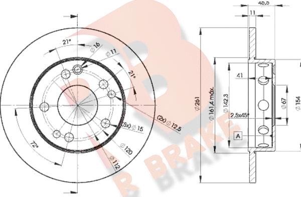 R Brake 78RBD26460 - Kočioni disk www.molydon.hr