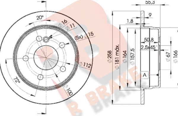 R Brake 78RBD26470 - Kočioni disk www.molydon.hr