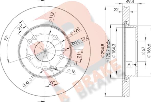 R Brake 78RBD26471 - Kočioni disk www.molydon.hr