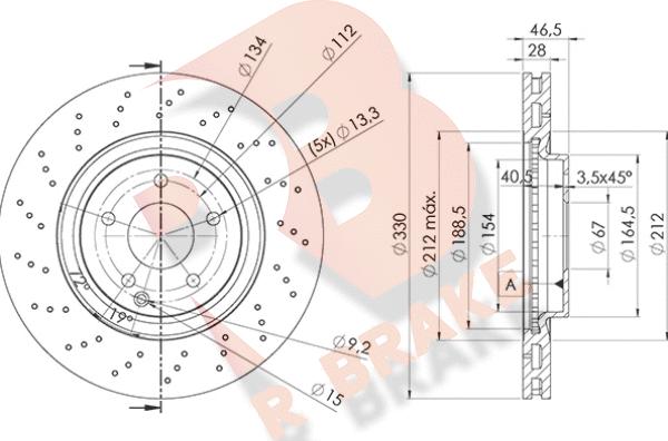 R Brake 78RBD26478 - Kočioni disk www.molydon.hr