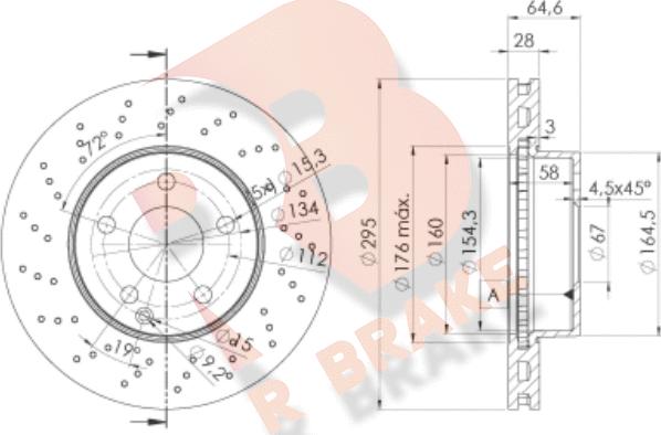 R Brake 78RBD26473 - Kočioni disk www.molydon.hr