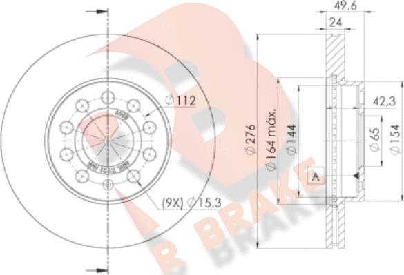 R Brake 78RBD26095 - Kočioni disk www.molydon.hr