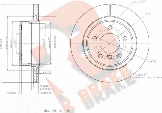 R Brake 78RBD26087 - Kočioni disk www.molydon.hr