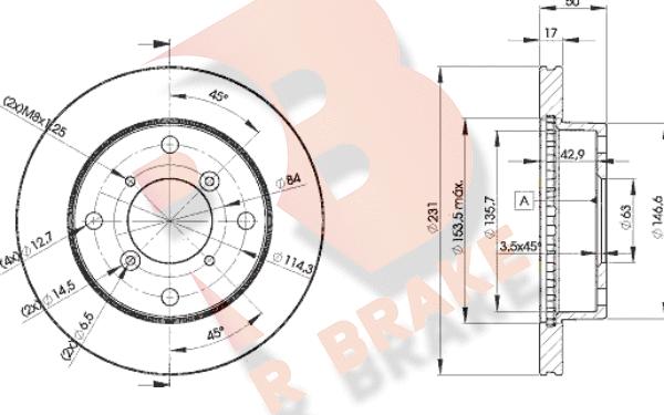 R Brake 78RBD26030 - Kočioni disk www.molydon.hr