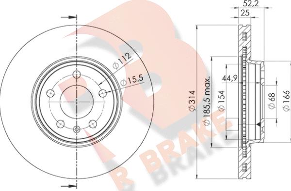 R Brake 78RBD26077 - Kočioni disk www.molydon.hr