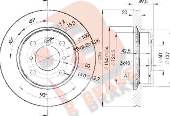 R Brake 78RBD26101 - Kočioni disk www.molydon.hr