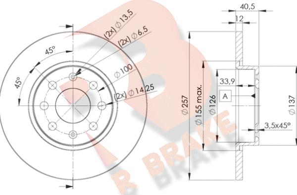 R Brake 78RBD20918 - Kočioni disk www.molydon.hr