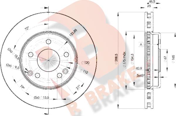 R Brake 78RBD20410 - Kočioni disk www.molydon.hr