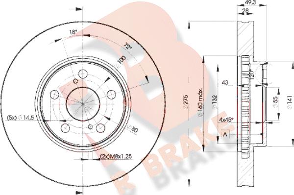 R Brake 78RBD20600 - Kočioni disk www.molydon.hr