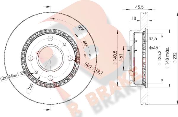 R Brake 78RBD20601 - Kočioni disk www.molydon.hr