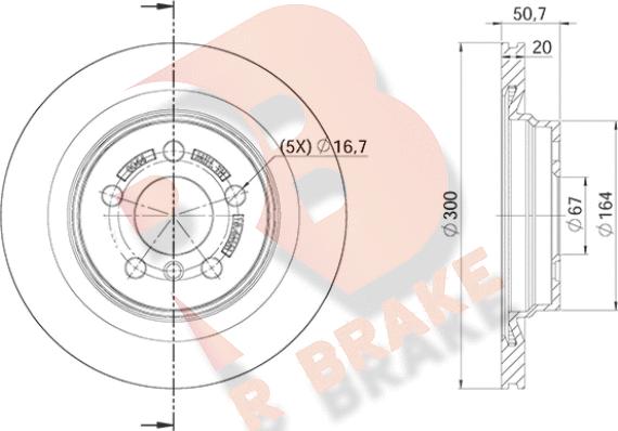 R Brake 78RBD20044 - Kočioni disk www.molydon.hr