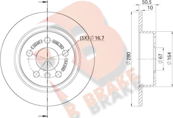 R Brake 78RBD20045 - Kočioni disk www.molydon.hr