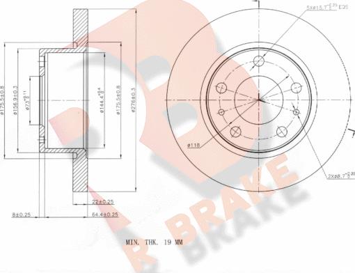 R Brake 78RBD20016 - Kočioni disk www.molydon.hr