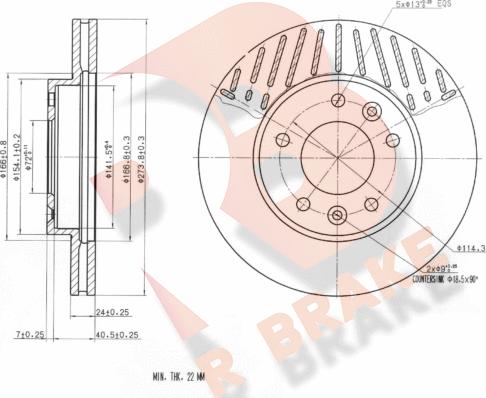 R Brake 78RBD20018 - Kočioni disk www.molydon.hr