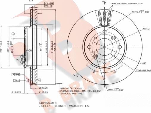 R Brake 78RBD20027 - Kočioni disk www.molydon.hr