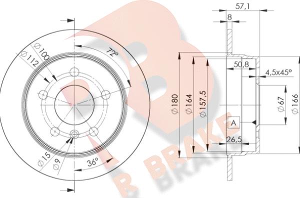 R Brake 78RBD20119 - Kočioni disk www.molydon.hr