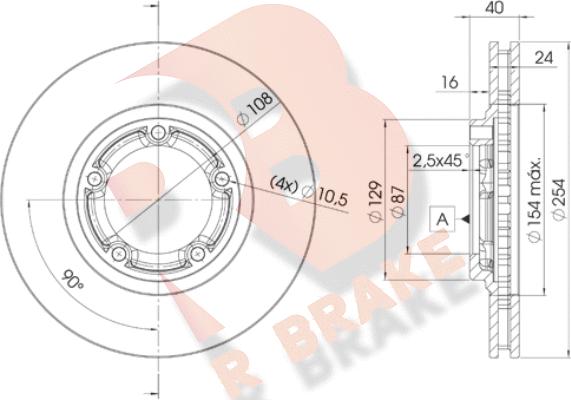 R Brake 78RBD20200 - Kočioni disk www.molydon.hr