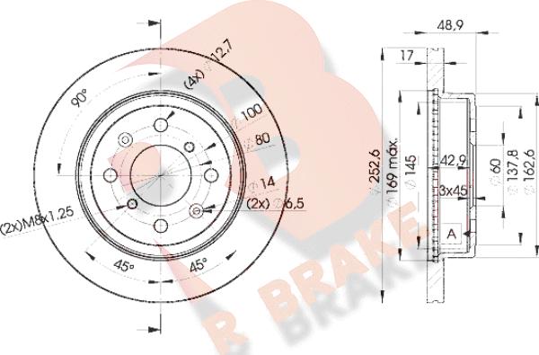 R Brake 78RBD20715 - Kočioni disk www.molydon.hr