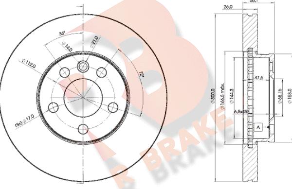 R Brake 78RBD21531 - Kočioni disk www.molydon.hr