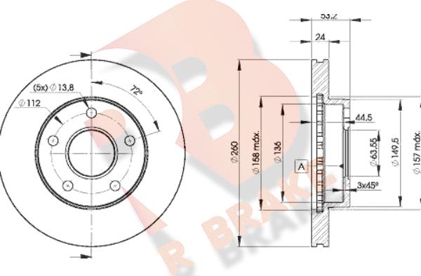 R Brake 78RBD28109 - Kočioni disk www.molydon.hr