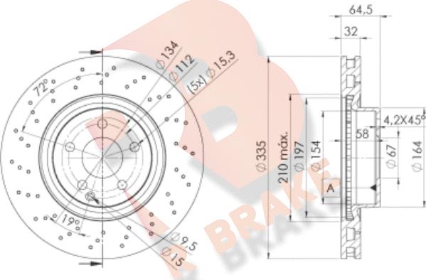 R Brake 78RBD23056 - Kočioni disk www.molydon.hr