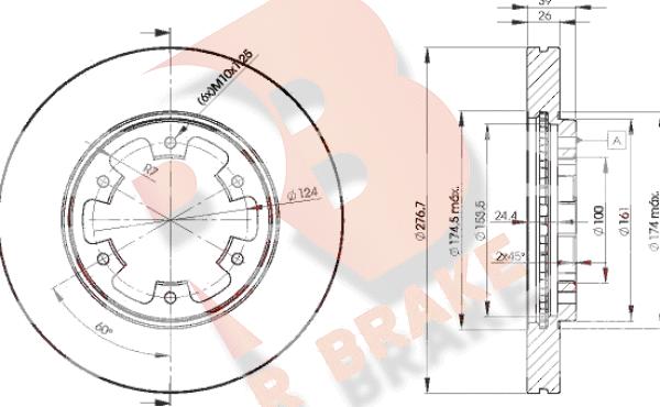 R Brake 78RBD23101 - Kočioni disk www.molydon.hr