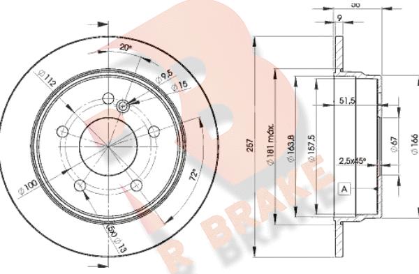 R Brake 78RBD23181 - Kočioni disk www.molydon.hr