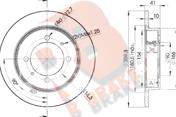 R Brake 78RBD22940 - Kočioni disk www.molydon.hr