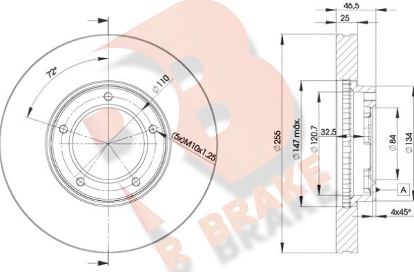 R Brake 78RBD22609 - Kočioni disk www.molydon.hr