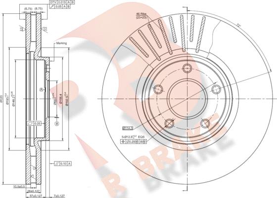 R Brake 78RBD22059 - Kočioni disk www.molydon.hr