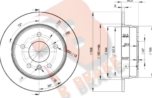 R Brake 78RBD22113 - Kočioni disk www.molydon.hr