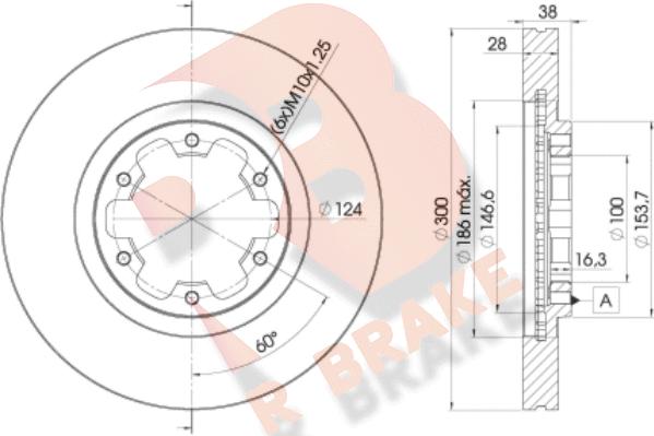 R Brake 78RBD22772 - Kočioni disk www.molydon.hr