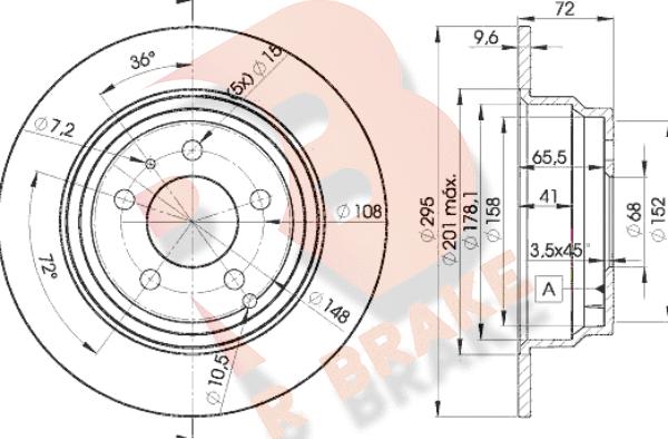 R Brake 78RBD27940 - Kočioni disk www.molydon.hr