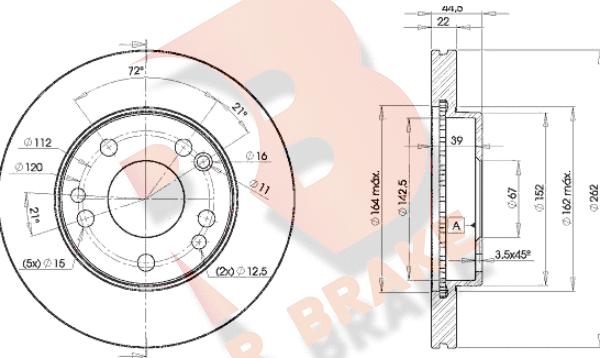 R Brake 78RBD27560 - Kočioni disk www.molydon.hr