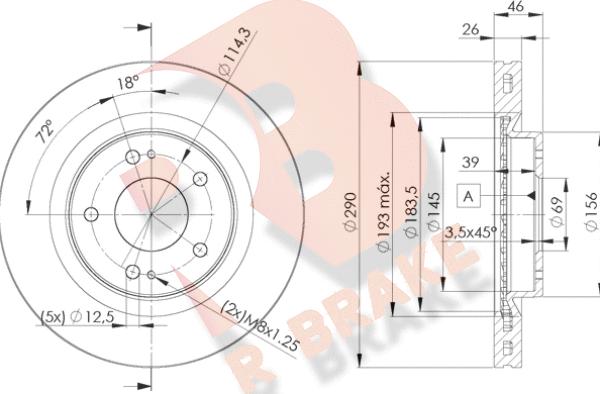 R Brake 78RBD27031 - Kočioni disk www.molydon.hr