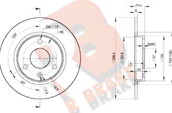 R Brake 78RBD27199 - Kočioni disk www.molydon.hr